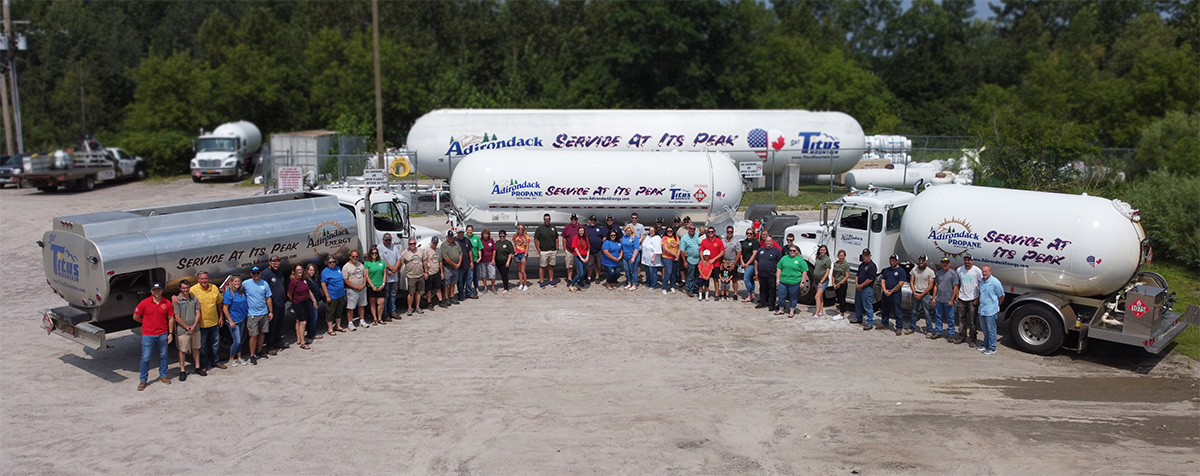 Drone Photo of Adirondack Energy Employees